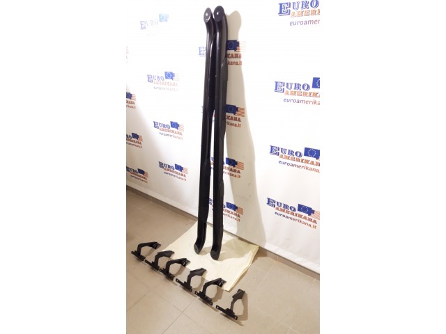 Black 3" Round Side Step Nerf Bars Pair